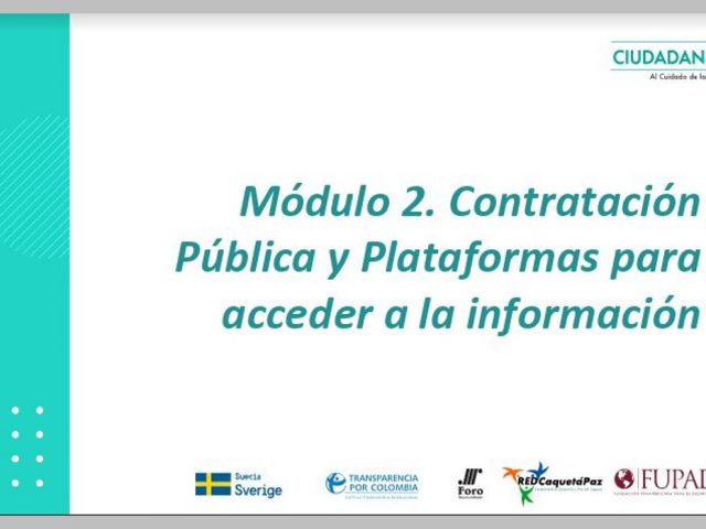 Contratación pública y plataformas para acceder a la información