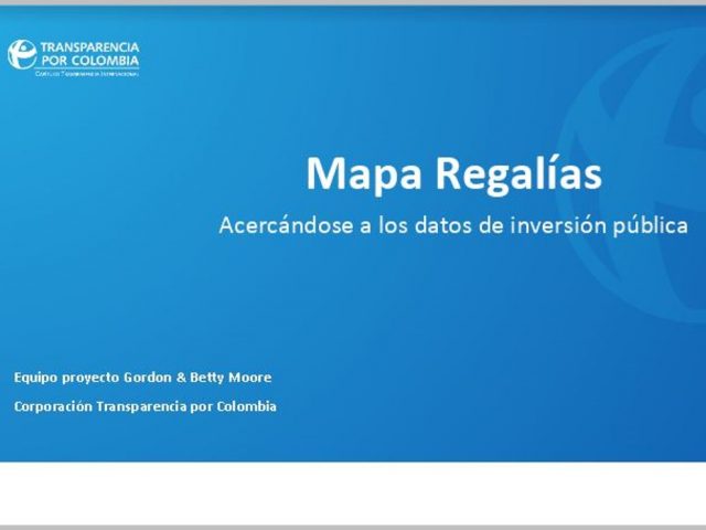 Presentación Mapa Regalías